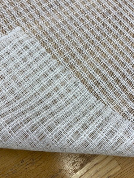 画像3: 生地:防炎コーティングポリレース(白) (3)