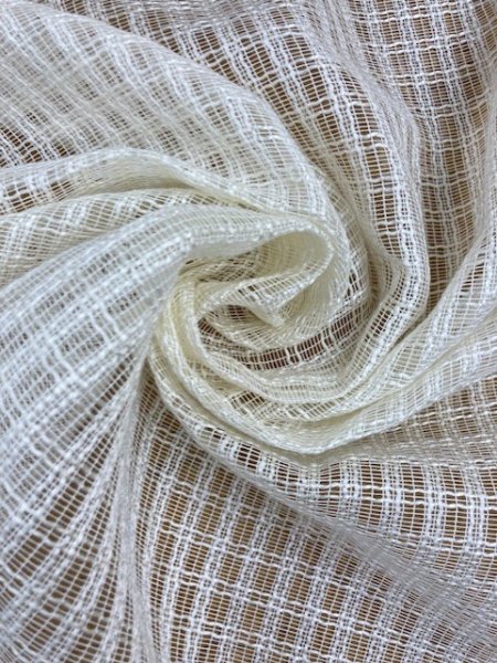 画像6: 生地:防炎コーティングポリレース(白) (6)