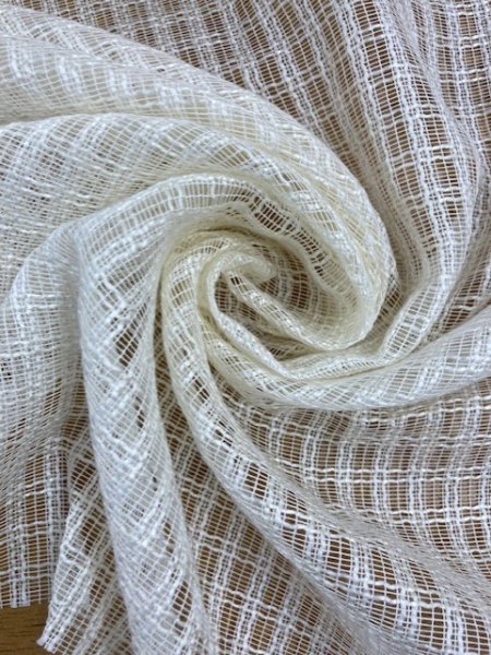 画像9: 生地:防炎コーティングポリレース(白) (9)