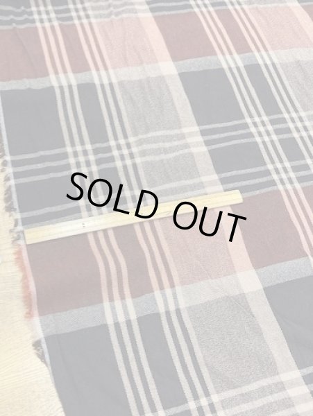 画像3: 生地:綿ウールチェック織り(茶/ベージュ/紺) (3)