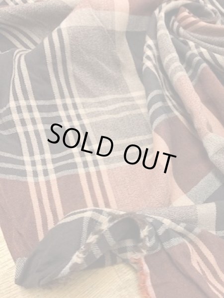 画像6: 生地:綿ウールチェック織り(茶/ベージュ/紺) (6)