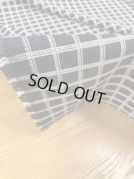 画像4: 生地:格子柄ポリエステル(紺/白) (4)