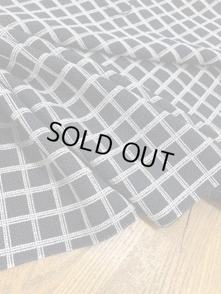 画像5: 生地:格子柄ポリエステル(紺/白) (5)