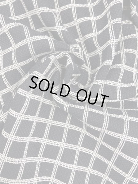 画像6: 生地:格子柄ポリエステル(紺/白) (6)