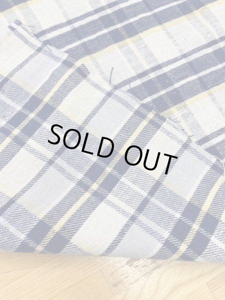 画像3: 生地:チェック柄コットン(生成/紺/黄) (3)