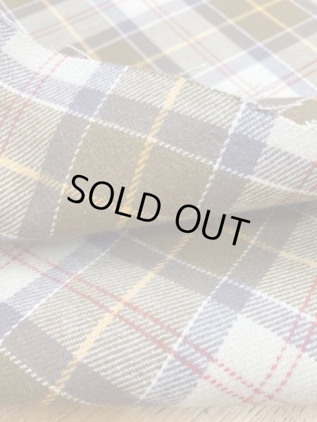 画像4: 生地:チェック柄ネル裏起毛(クリーム/茶) (4)