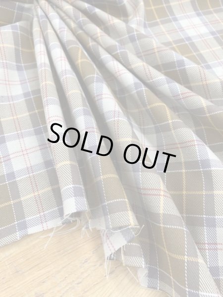 画像6: 生地:チェック柄ネル裏起毛(クリーム/茶) (6)