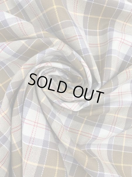 画像7: 生地:チェック柄ネル裏起毛(クリーム/茶) (7)