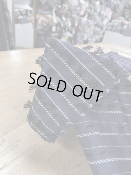 画像5: 生地：フリンジ付きポリエステル（紺） (5)