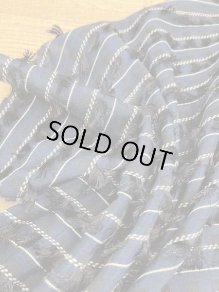 画像6: 生地：フリンジ付きポリエステル（紺） (6)