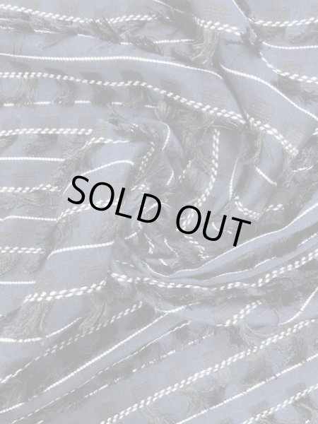 画像7: 生地：フリンジ付きポリエステル（紺） (7)