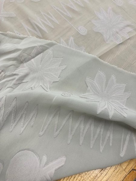 画像4: 生地：カットボイルシフォン（薄うぐいす色） (4)