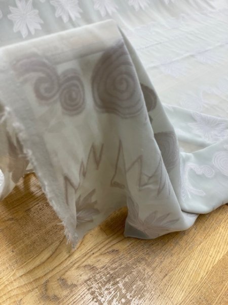 画像5: 生地：カットボイルシフォン（薄うぐいす色） (5)