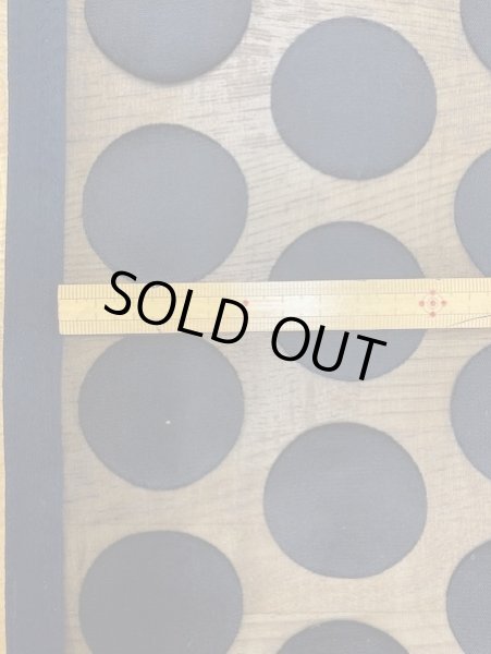 画像2: 生地：大きなドット柄カットボイルシフォン（黒） (2)