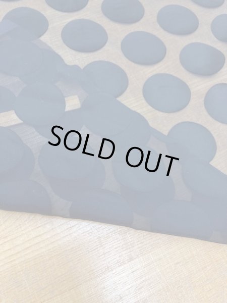 画像3: 生地：大きなドット柄カットボイルシフォン（黒） (3)