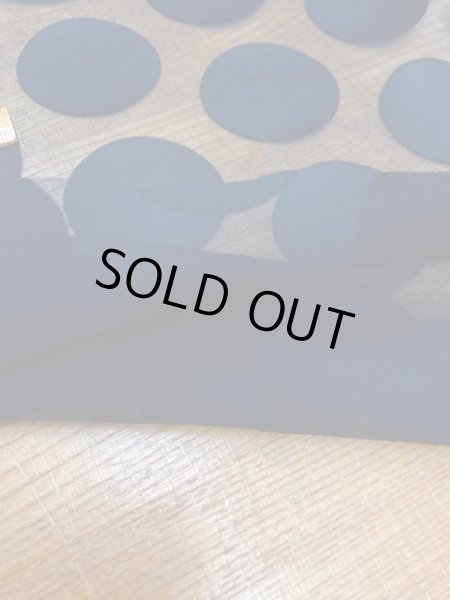 画像4: 生地：大きなドット柄カットボイルシフォン（黒） (4)