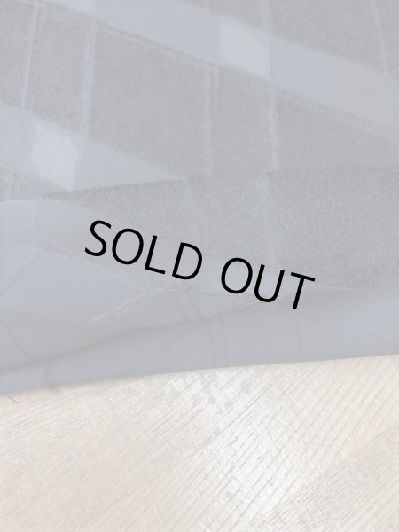 画像4: 生地:ひし柄カットボイルポリエステル(紺) (4)