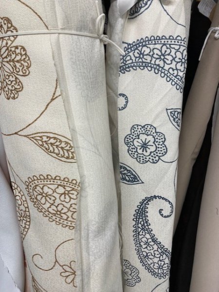 画像8: 生地:ペイズリー柄クロス(生成/茶) (8)