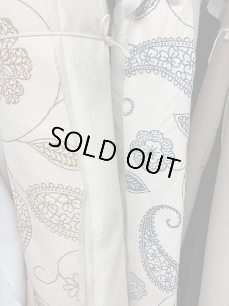 画像8: 生地:ペイズリー柄クロス(生成/紺) (8)