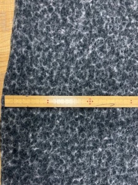 画像2: 生地:ウール度詰め裏毛ニット(黒) (2)