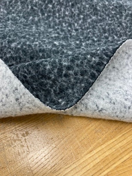 画像4: 生地:ウール度詰め裏毛ニット(黒) (4)