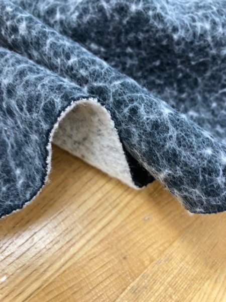 画像5: 生地:ウール度詰め裏毛ニット(黒) (5)