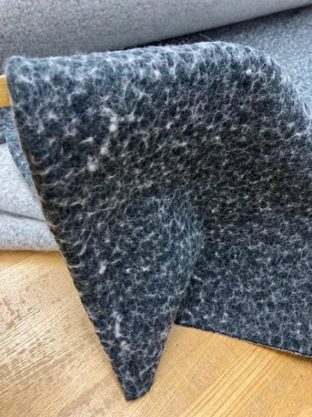 画像6: 生地:ウール度詰め裏毛ニット(黒) (6)