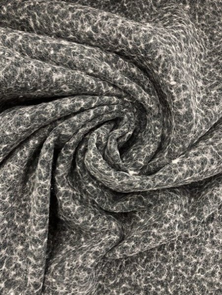 画像7: 生地:ウール度詰め裏毛ニット(黒) (7)