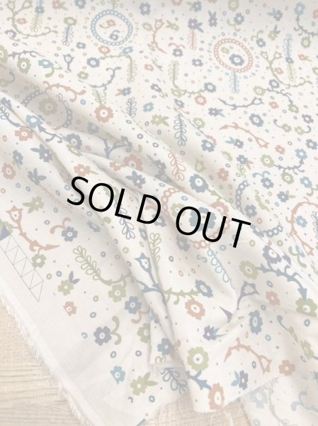 画像6: 生地:リヨセル綿フラワープリント(クリーム) (6)