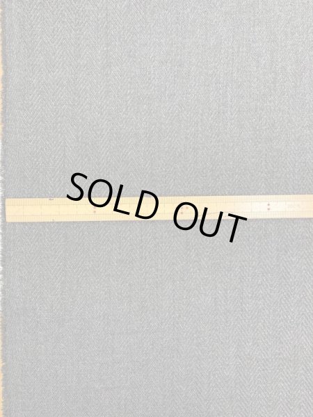 画像2: 生地:ヘリンボーン柄ポリエステル(グレー) (2)