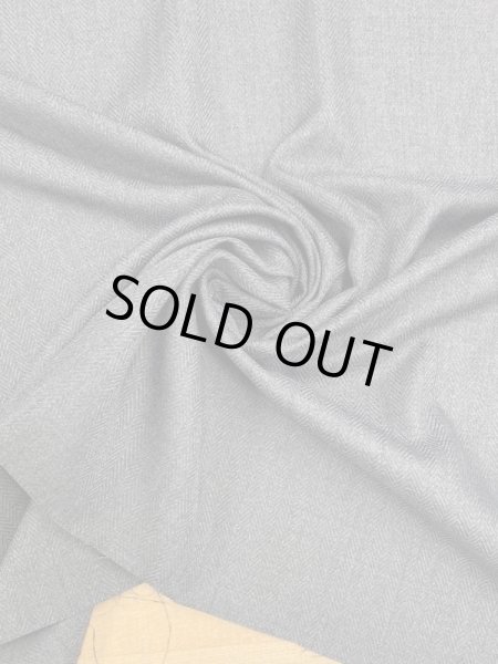 画像7: 生地:ヘリンボーン柄ポリエステル(グレー) (7)