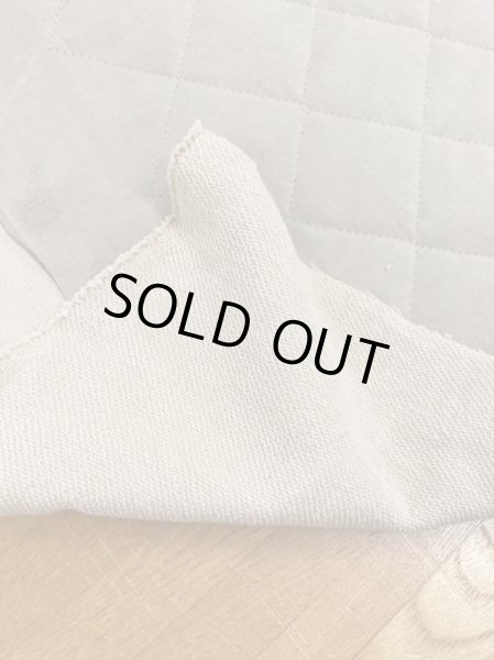 画像5: 生地:裏毛天竺張り合わせキルティングニット(ベージュ) (5)