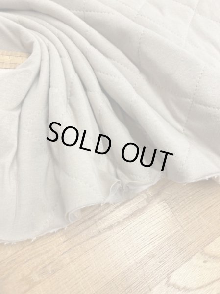 画像8: 生地:裏毛天竺張り合わせキルティングニット(ベージュ) (8)