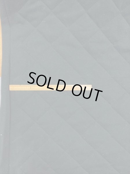 画像2: 生地:裏毛天竺張り合わせキルティングニット(黒) (2)