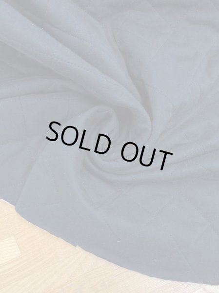 画像4: 生地:裏毛天竺張り合わせキルティングニット(黒) (4)