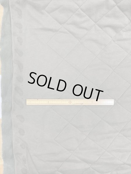 画像2: 生地:裏毛天竺張り合わせキルティングニット(カーキ) (2)