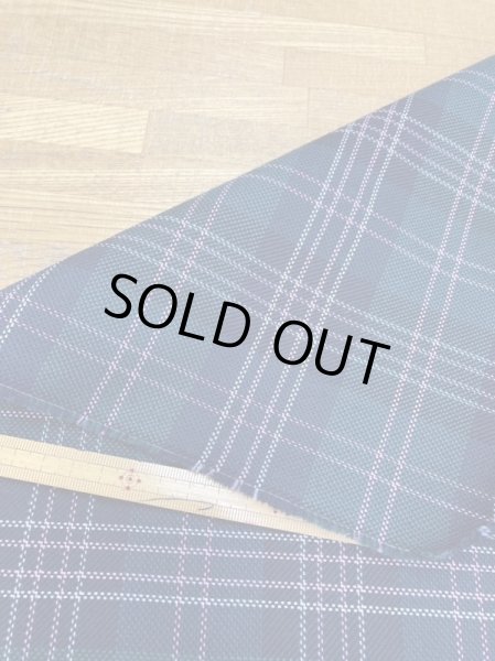 画像3: 生地：チェック柄ポリウール（緑／紺） (3)