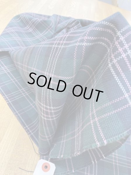 画像6: 生地：チェック柄ポリウール（緑／紺） (6)