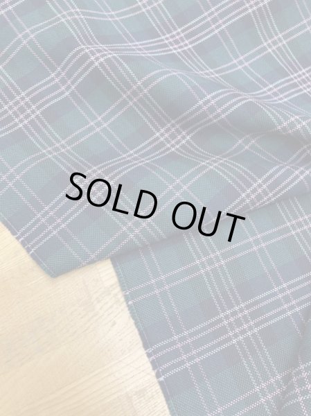 画像7: 生地：チェック柄ポリウール（緑／紺） (7)