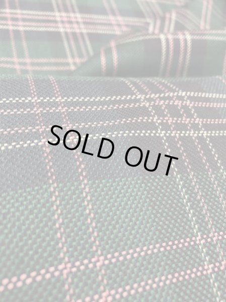 画像8: 生地：チェック柄ポリウール（緑／紺） (8)