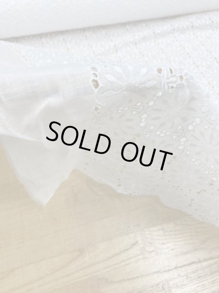 画像4: 生地:花柄綿レース生地(白) (4)