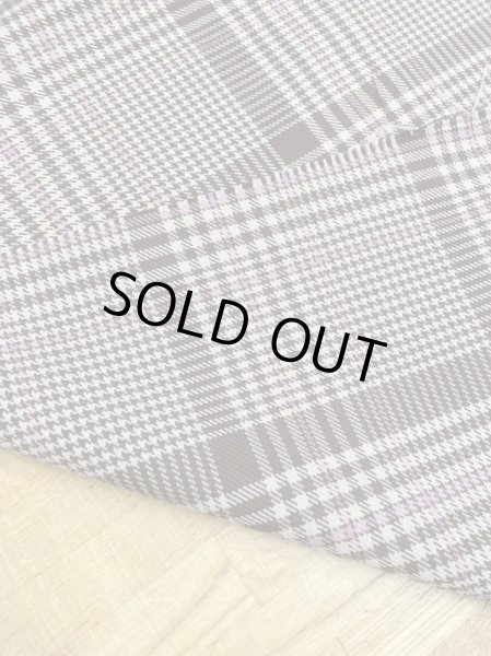 画像3: 生地:ウールチェック織り(茶/ピンク) (3)