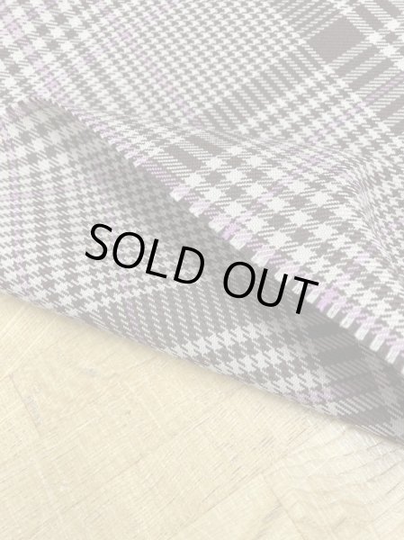 画像4: 生地:ウールチェック織り(茶/ピンク) (4)