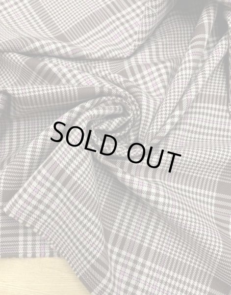 画像6: 生地:ウールチェック織り(茶/ピンク) (6)