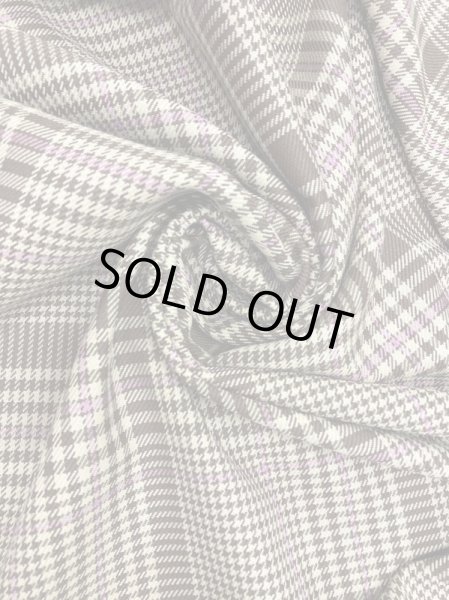 画像7: 生地:ウールチェック織り(茶/ピンク) (7)