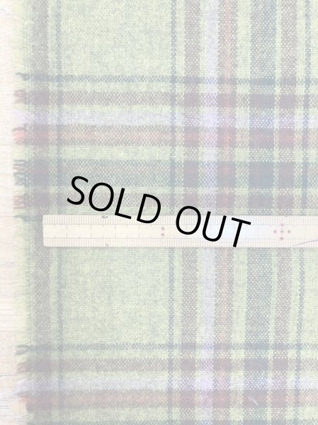 画像2: 生地：ウール風チェック柄ポリエステル（緑／茶） (2)