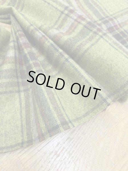 画像6: 生地：ウール風チェック柄ポリエステル（緑／茶） (6)