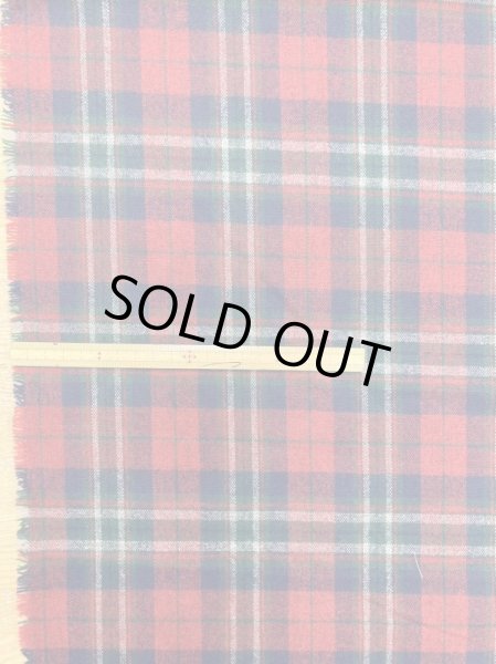 画像2: 生地:ウール風チェック柄ポリエステル(赤/緑/白) (2)