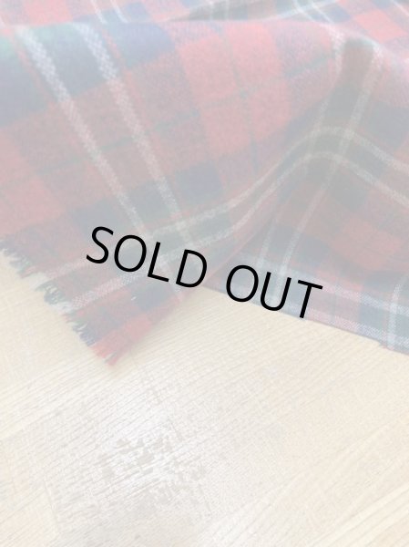 画像5: 生地:ウール風チェック柄ポリエステル(赤/緑/白) (5)