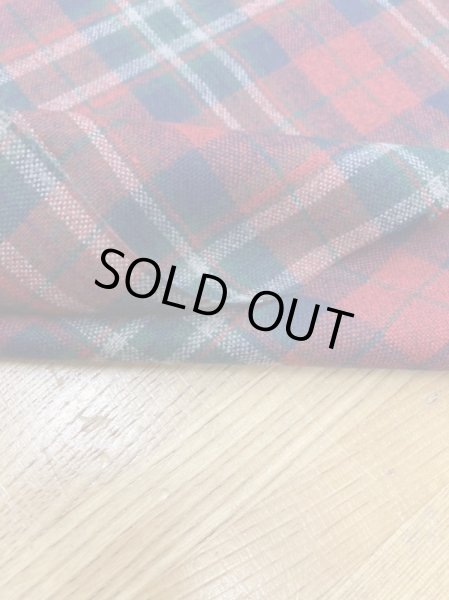 画像6: 生地:ウール風チェック柄ポリエステル(赤/緑/白) (6)